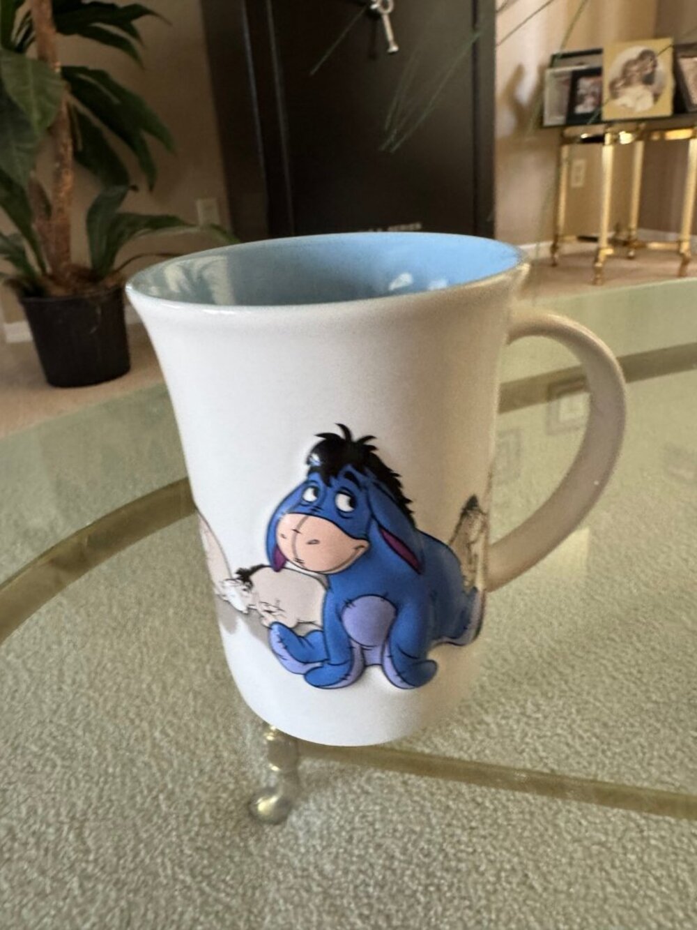 Disney Store Many Faces Eeyore Large Ceramic Mug 16oz
